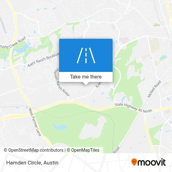 Hamden Circle map