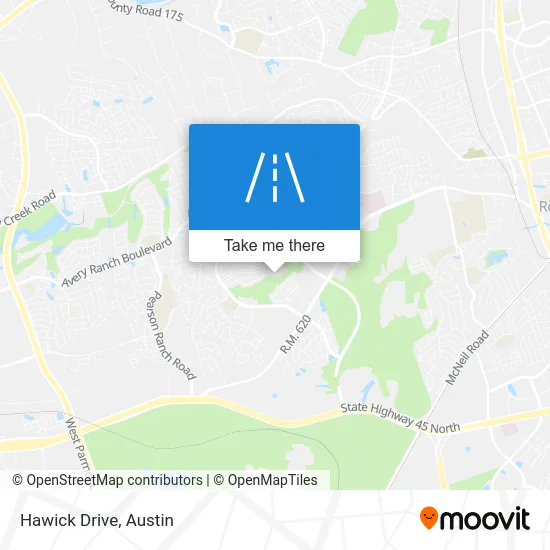 Hawick Drive map
