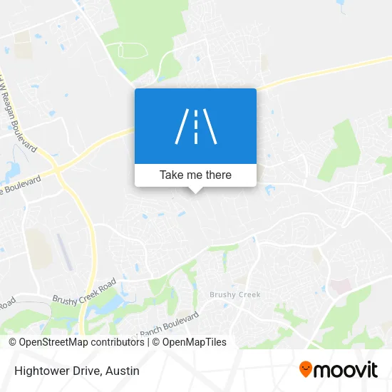 Hightower Drive map