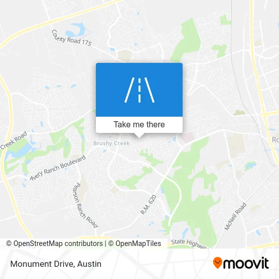 Monument Drive map
