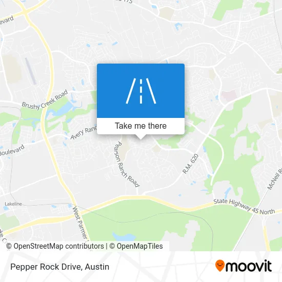 Pepper Rock Drive map