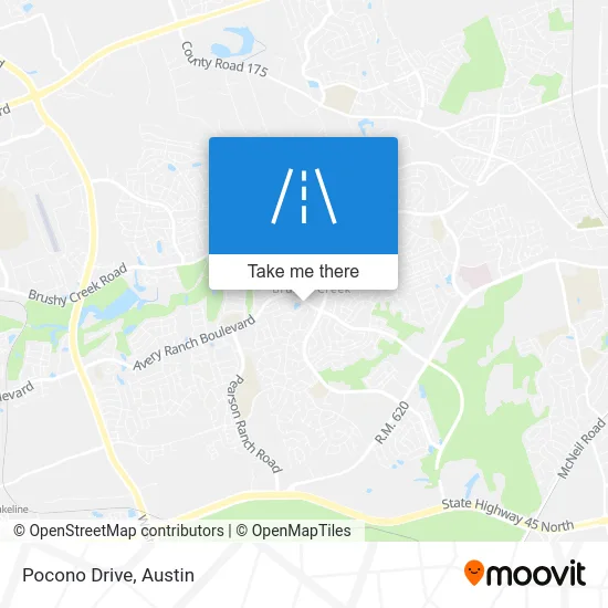 Pocono Drive map