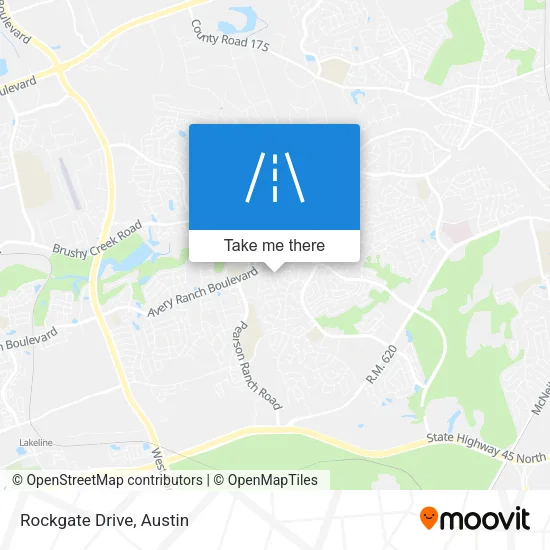 Rockgate Drive map