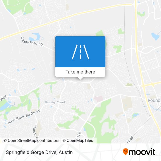Mapa de Springfield Gorge Drive
