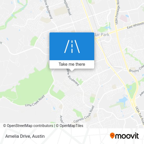 Amelia Drive map