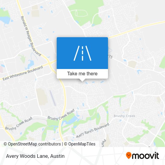 Mapa de Avery Woods Lane