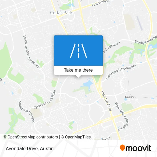 Avondale Drive map