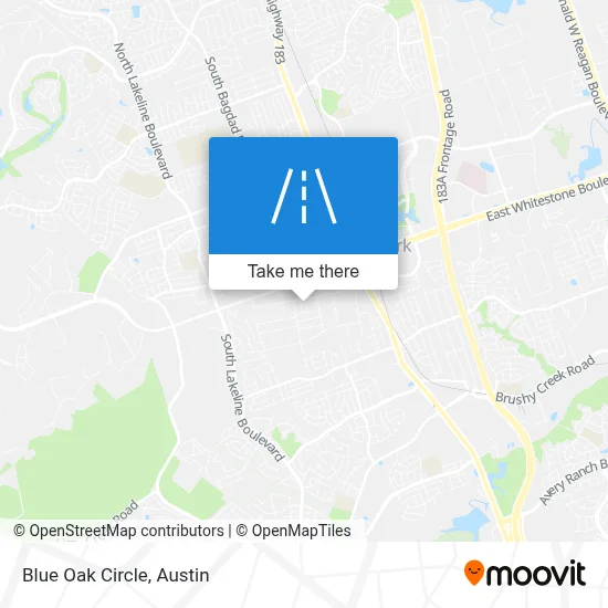 Blue Oak Circle map