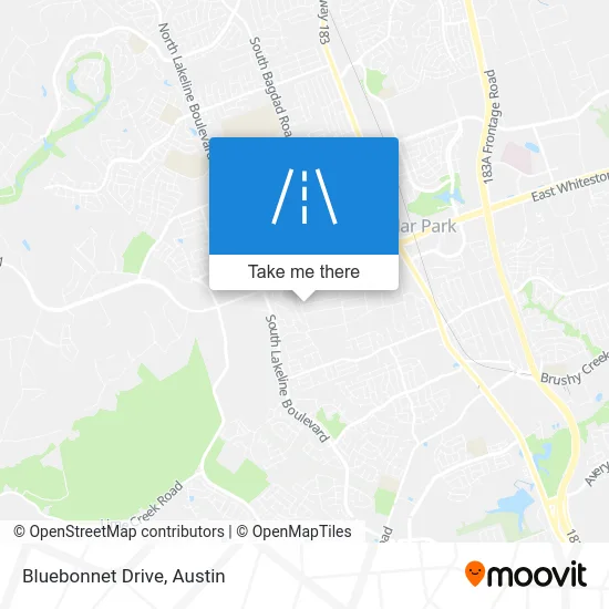 Bluebonnet Drive map