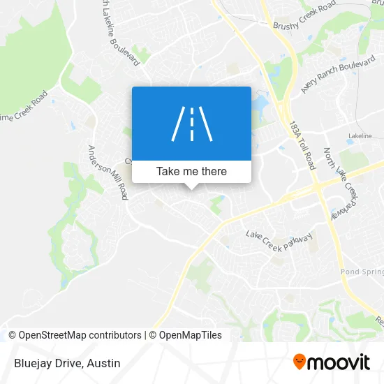 Bluejay Drive map