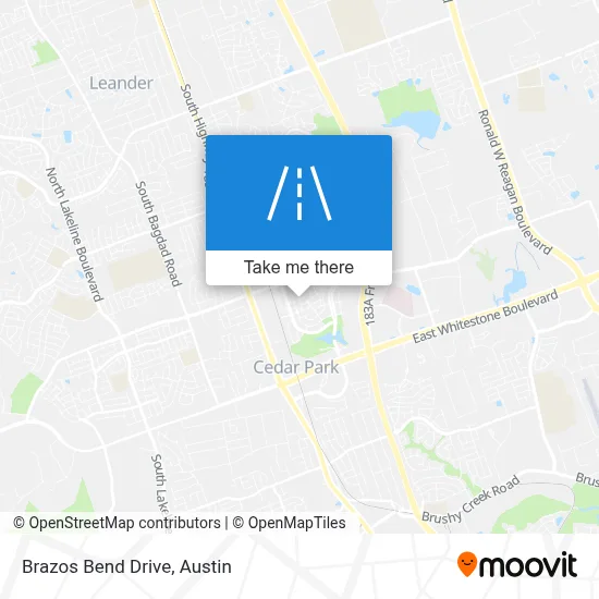 Brazos Bend Drive map