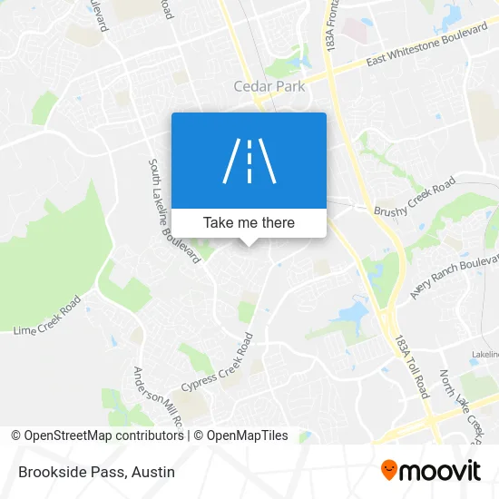 Brookside Pass map