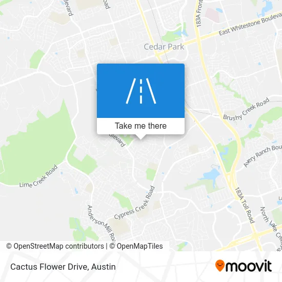 Cactus Flower Drive map