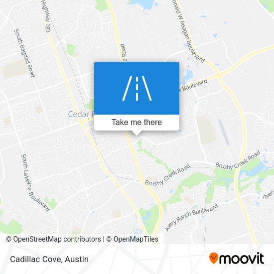 Mapa de Cadillac Cove