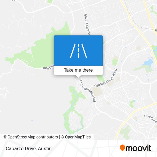 Mapa de Caparzo Drive