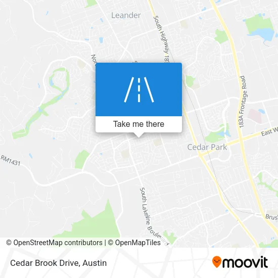 Cedar Brook Drive map