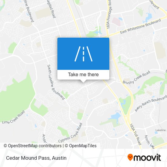 Mapa de Cedar Mound Pass