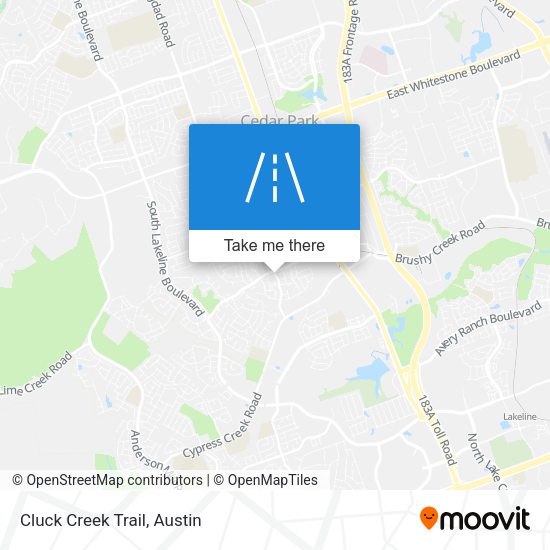 Mapa de Cluck Creek Trail