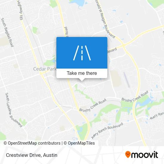 Crestview Drive map
