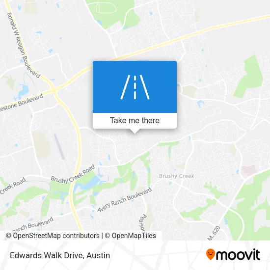 Edwards Walk Drive map