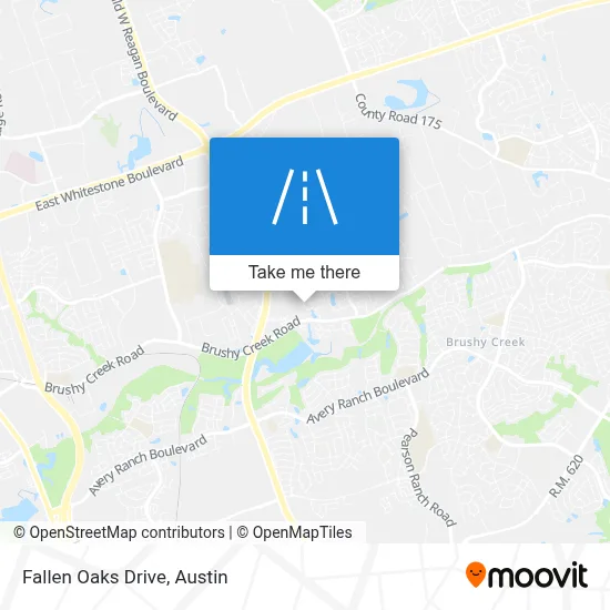 Fallen Oaks Drive map