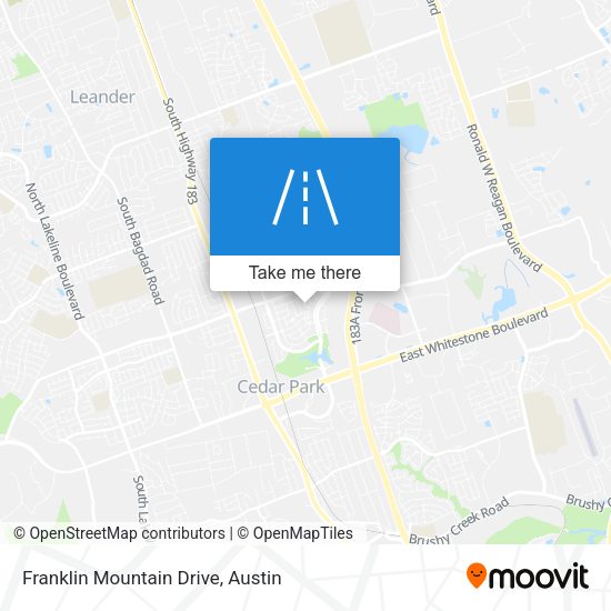 Mapa de Franklin Mountain Drive