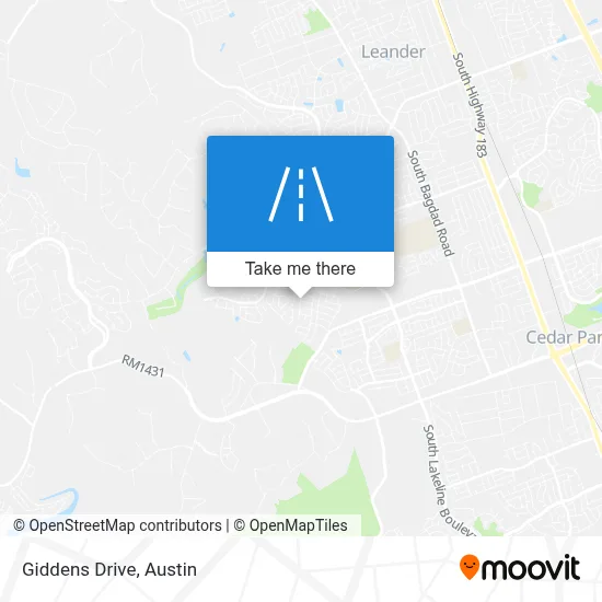 Giddens Drive map