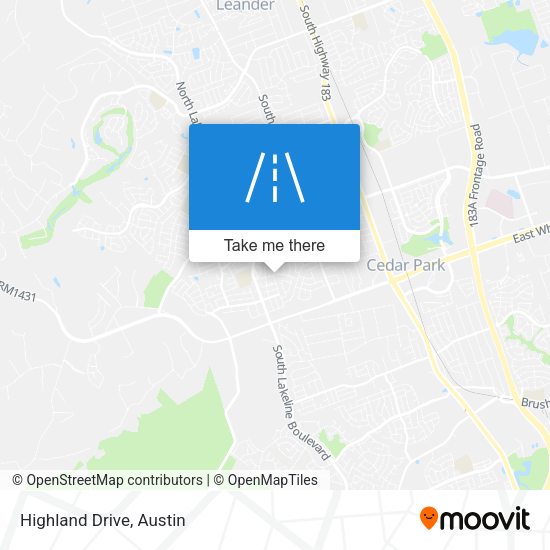 Highland Drive map