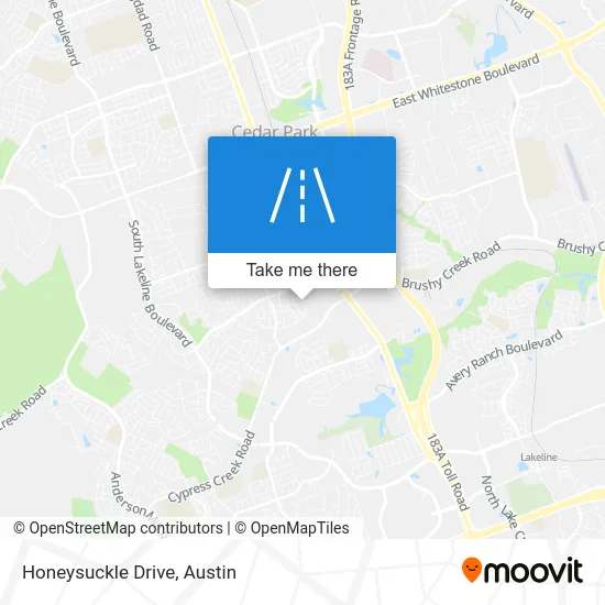 Honeysuckle Drive map