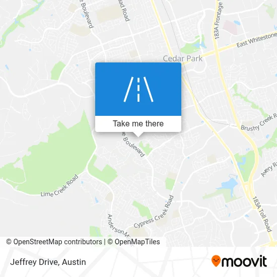 Jeffrey Drive map