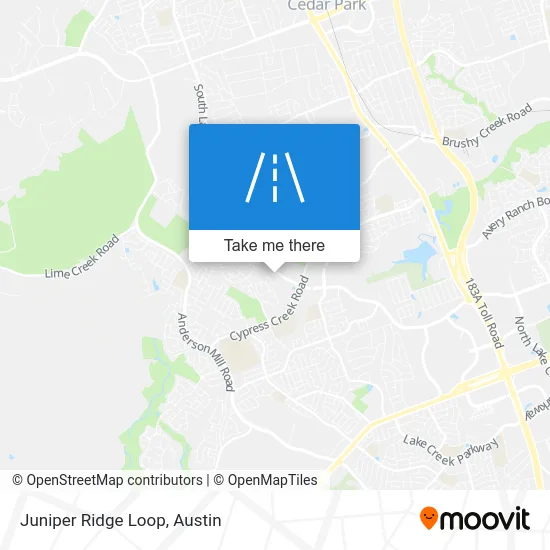 Juniper Ridge Loop map