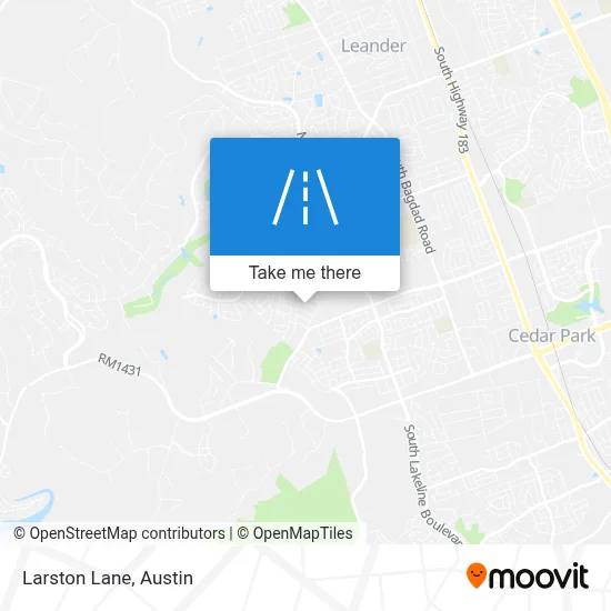 Larston Lane map