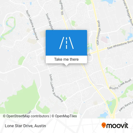Lone Star Drive map