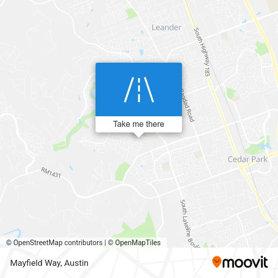Mayfield Way map