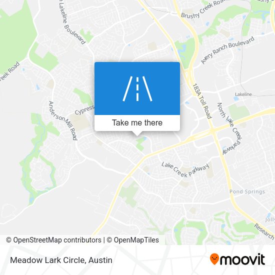 Mapa de Meadow Lark Circle