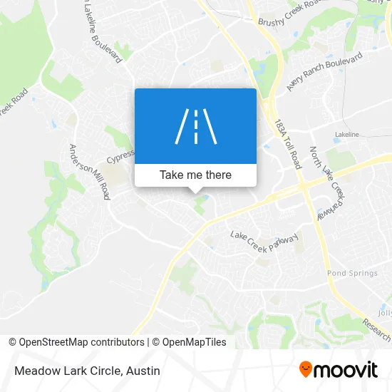 Meadow Lark Circle map