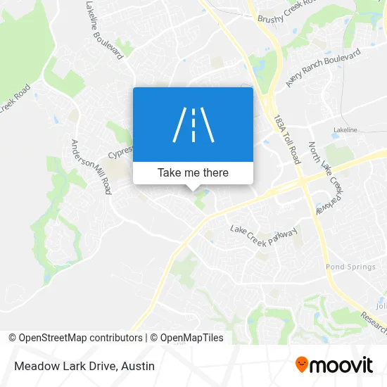 Meadow Lark Drive map