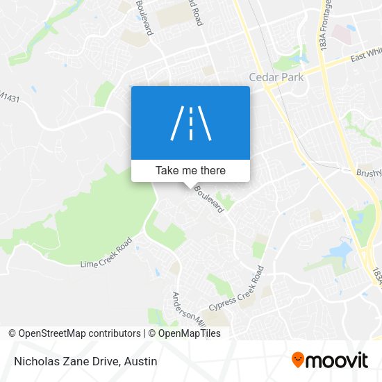 Mapa de Nicholas Zane Drive