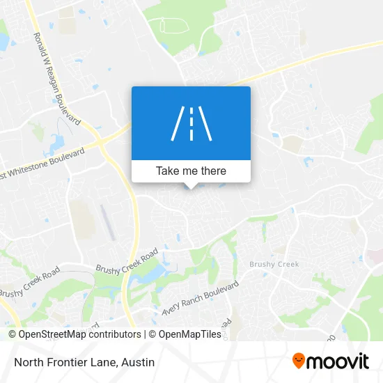 North Frontier Lane map