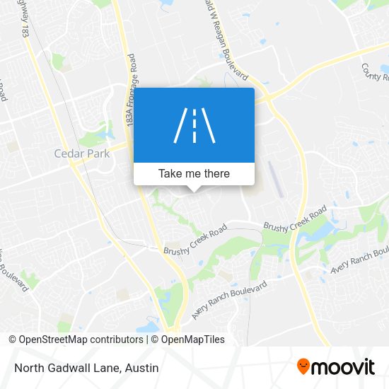 North Gadwall Lane map