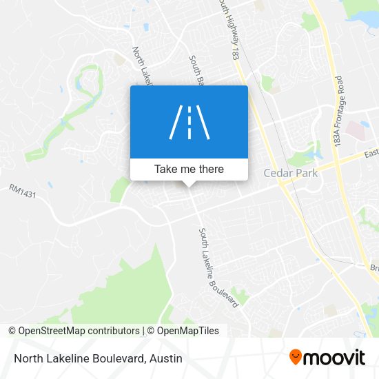 Mapa de North Lakeline Boulevard