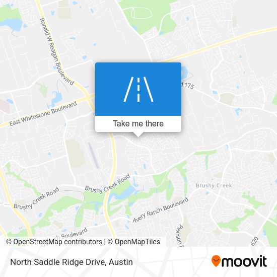 Mapa de North Saddle Ridge Drive