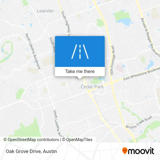 Oak Grove Drive map