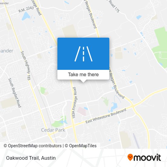 Mapa de Oakwood Trail