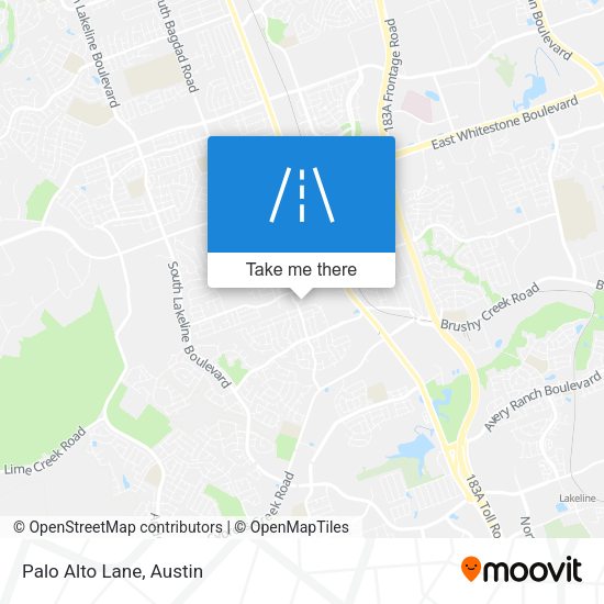 Mapa de Palo Alto Lane