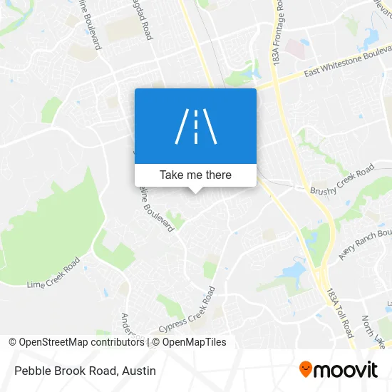 Pebble Brook Road map