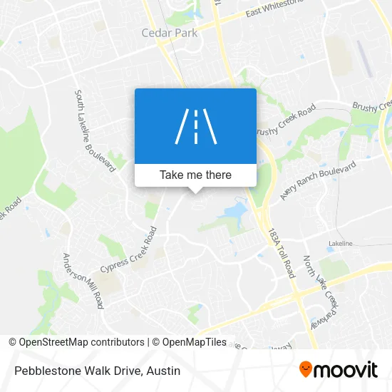 Pebblestone Walk Drive map