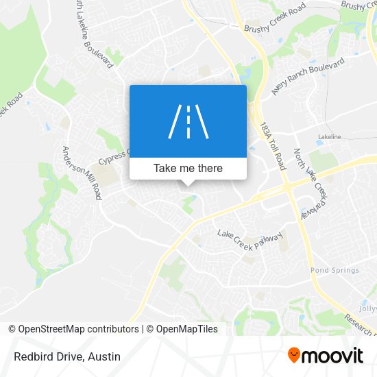 Mapa de Redbird Drive