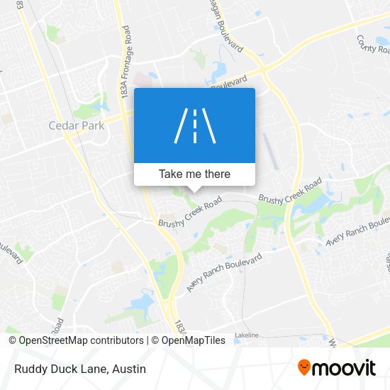 Ruddy Duck Lane map