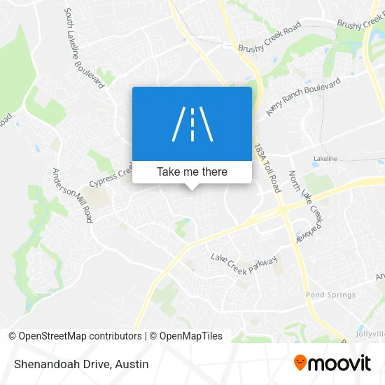 Shenandoah Drive map